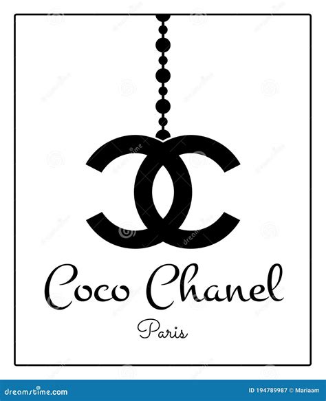 chanel coco inspired logo|coco chanel logo print.